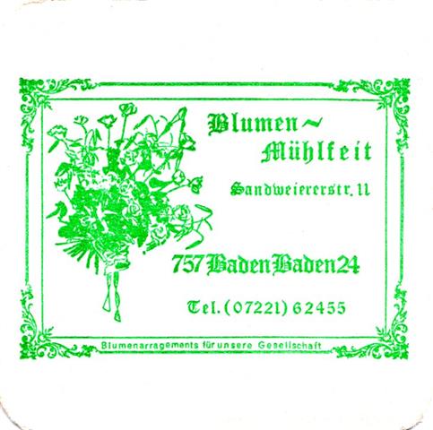 baden-baden bad-bw mhlfeit 1a (quad185-blumen-grn)